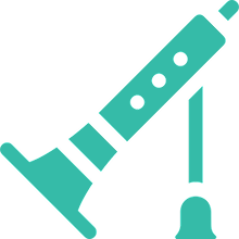 Simplified telescope graphic