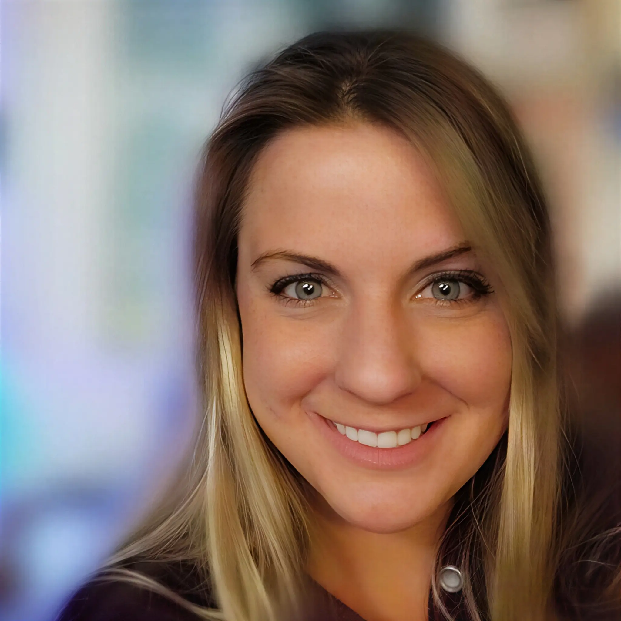 Close-up portrait of a smiling woman